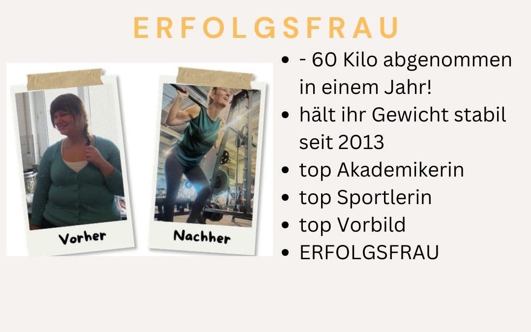 Erfolg, der bleibt: 60 Kilo weniger – und das seit über 13 Jahren!