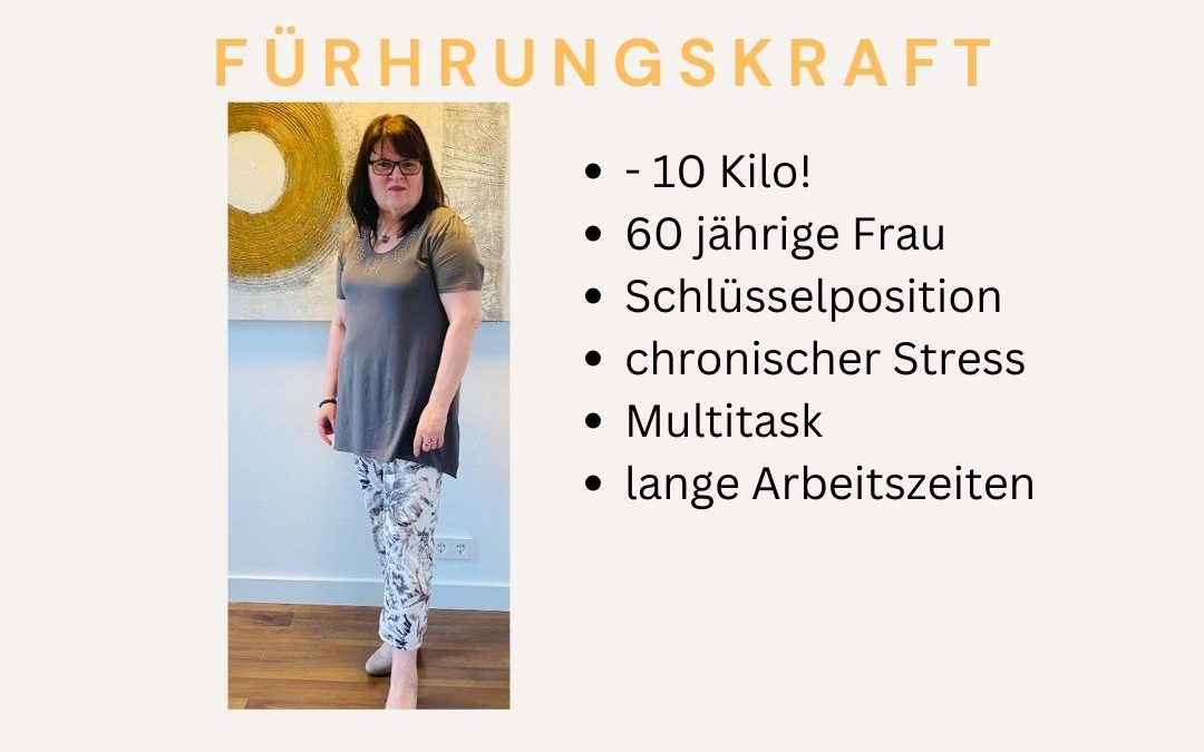 Führungskraft: 4 Monate / -10 Kilo
